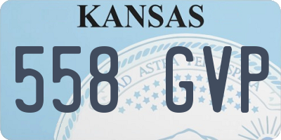 KS license plate 558GVP