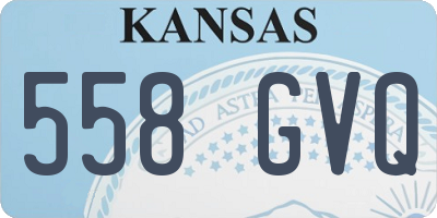 KS license plate 558GVQ