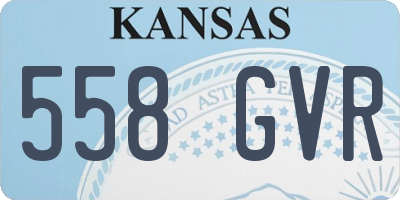 KS license plate 558GVR