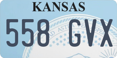 KS license plate 558GVX