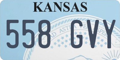 KS license plate 558GVY