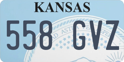 KS license plate 558GVZ