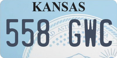 KS license plate 558GWC