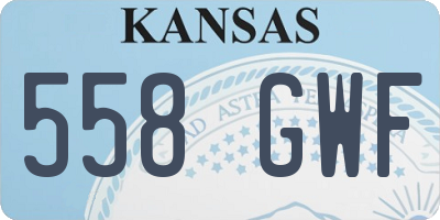 KS license plate 558GWF