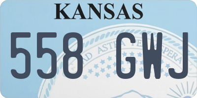 KS license plate 558GWJ