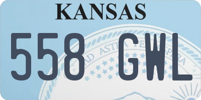 KS license plate 558GWL