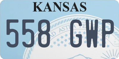 KS license plate 558GWP