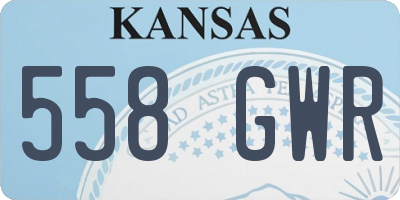 KS license plate 558GWR