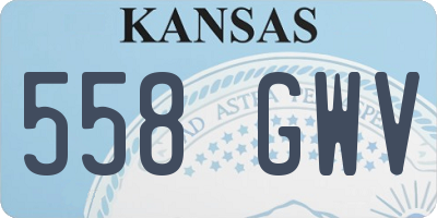 KS license plate 558GWV