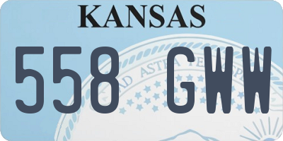 KS license plate 558GWW