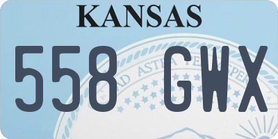 KS license plate 558GWX
