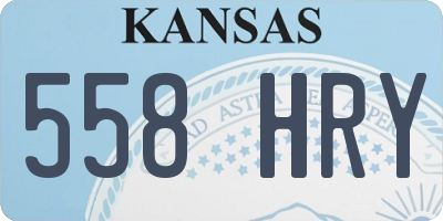 KS license plate 558HRY