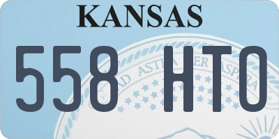 KS license plate 558HTO