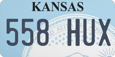 KS license plate 558HUX