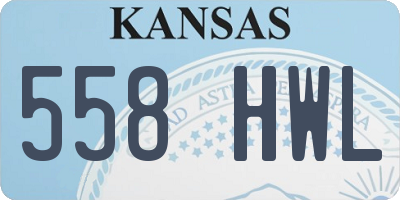 KS license plate 558HWL
