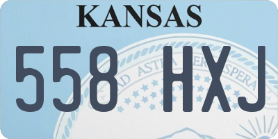 KS license plate 558HXJ
