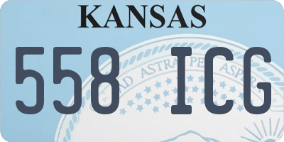 KS license plate 558ICG