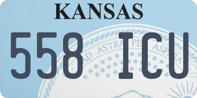 KS license plate 558ICU