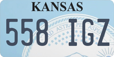 KS license plate 558IGZ