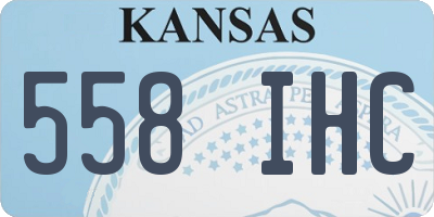 KS license plate 558IHC
