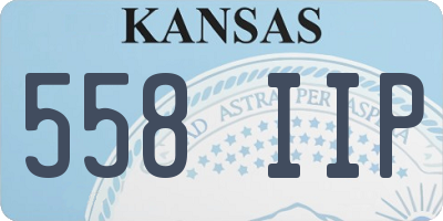 KS license plate 558IIP