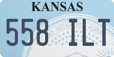 KS license plate 558ILT