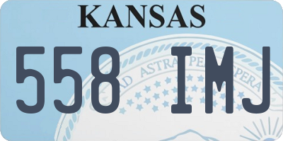 KS license plate 558IMJ