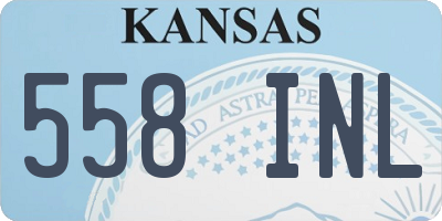 KS license plate 558INL