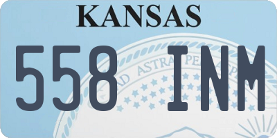 KS license plate 558INM