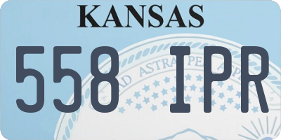 KS license plate 558IPR