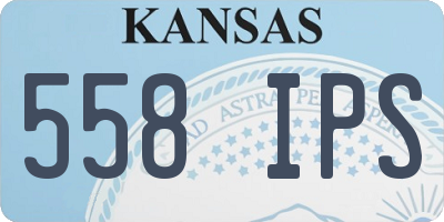 KS license plate 558IPS
