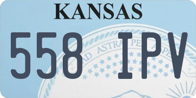 KS license plate 558IPV