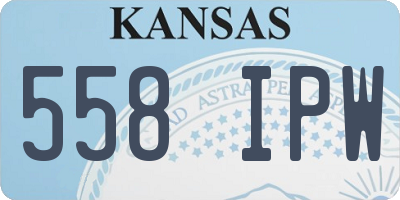 KS license plate 558IPW