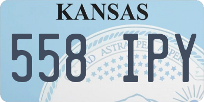 KS license plate 558IPY