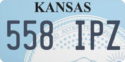 KS license plate 558IPZ