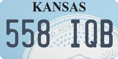 KS license plate 558IQB