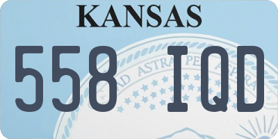 KS license plate 558IQD