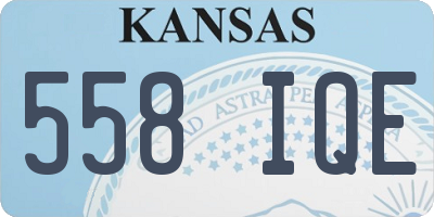 KS license plate 558IQE