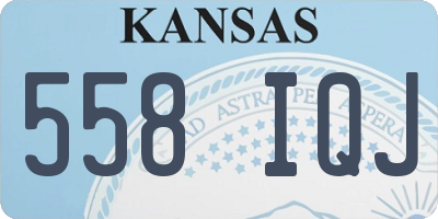KS license plate 558IQJ