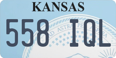 KS license plate 558IQL