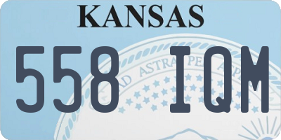 KS license plate 558IQM