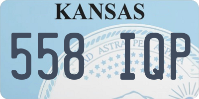 KS license plate 558IQP