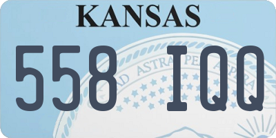 KS license plate 558IQQ
