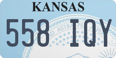 KS license plate 558IQY