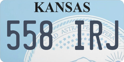 KS license plate 558IRJ