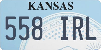 KS license plate 558IRL