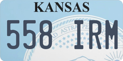 KS license plate 558IRM