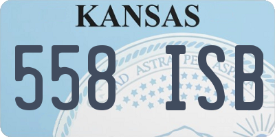 KS license plate 558ISB