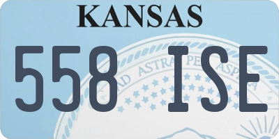 KS license plate 558ISE