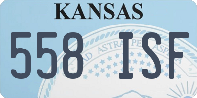 KS license plate 558ISF